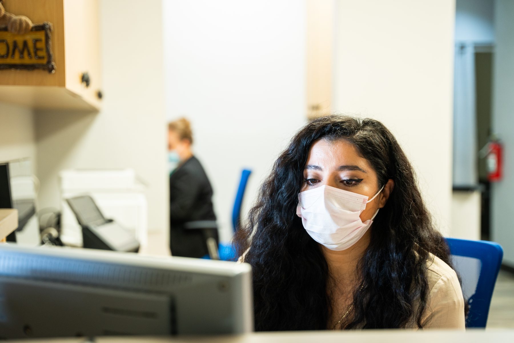 A child receiving routine pediatric care at our office