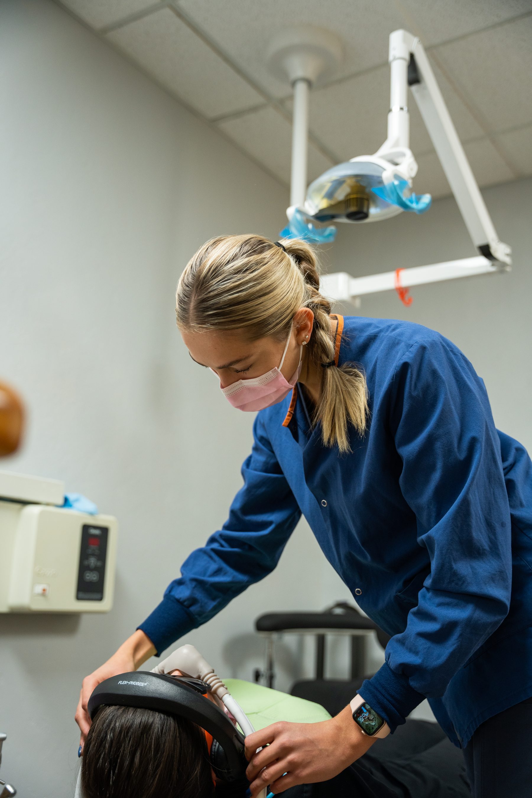 Dr. Scott working with a young patient at Gold River Pediatric Dentistry